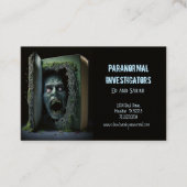 Paranormal Investigator Haunted Horror Book Visitekaartje (Voorkant)