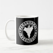 Paranormal Investigator Logo Ghost Hunter Koffiemok (Links)