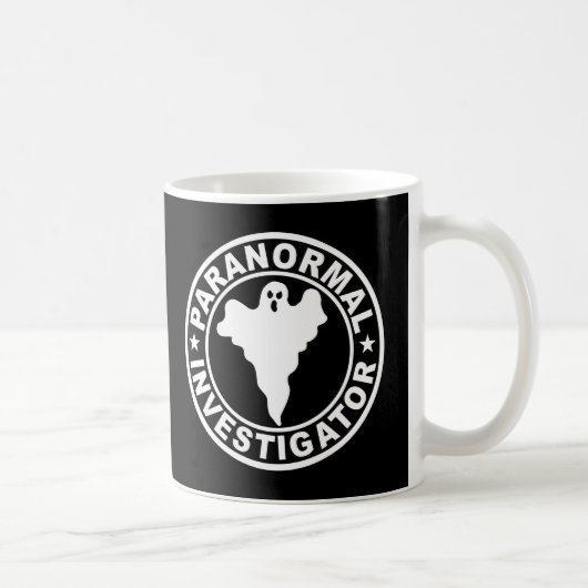 Paranormal Investigator Logo Ghost Hunter Koffiemok (Rechts)