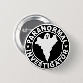 Paranormal Investigator Logo Halloween Costume Ronde Button 5,7 Cm (Voorkant /achterkant)