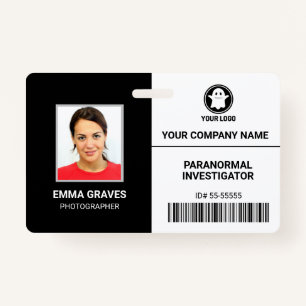 Paranormal Investigator Werknemer Foto ID Security Badge