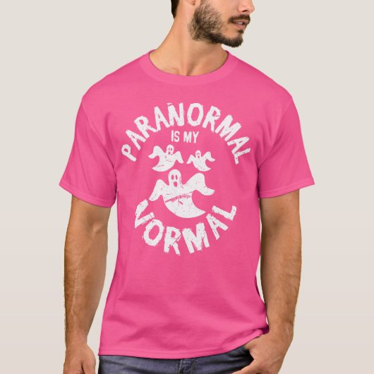 Paranormal is mijn normale, grappige bovennatuurli t-shirt (Voorkant)
