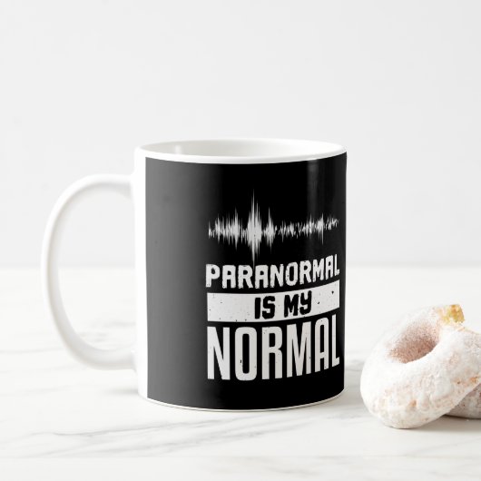 Paranormal is mijn normale Paranormale Onderzoeker Koffiemok (Met donut)