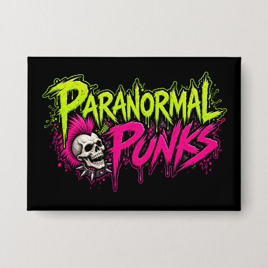 Paranormal Punks Logo Button (Voorkant)
