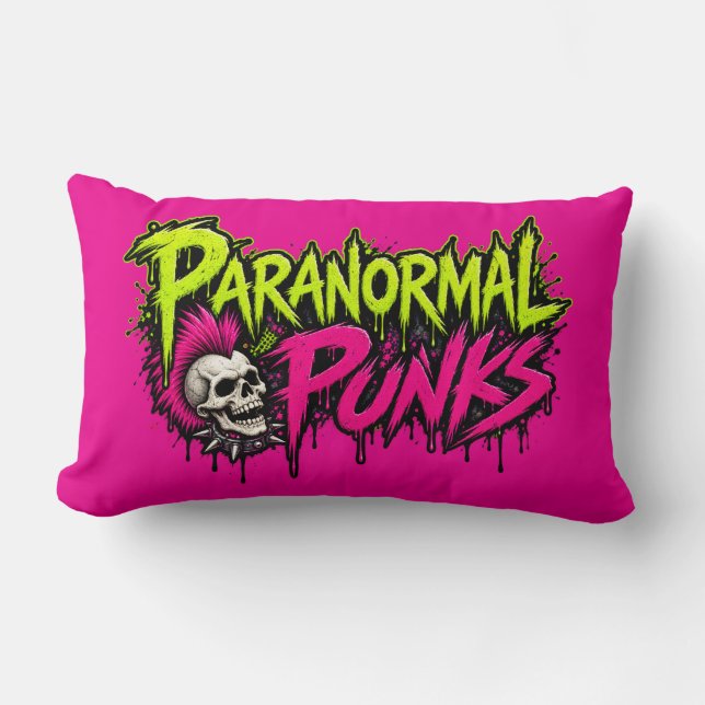 Paranormal Punks Worpillow - Roze Kussen (Voorkant)
