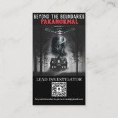 Paranormal with Meg Business Cards no photo Visitekaartje (Achterkant)