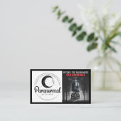 Paranormal with meg Horizontal with photo Visitekaartje (Staand voorkant)