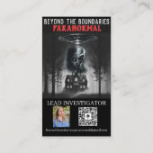 Paranormal with Meg Vertical with Photo Visitekaartje (Achterkant)