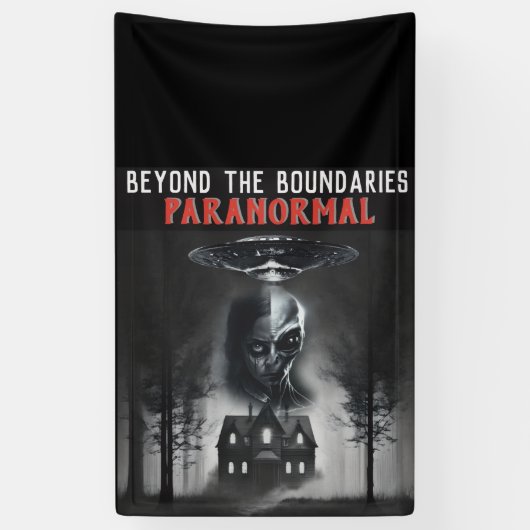 Paranormale Banner Voorbij de Grenzen (Verticaal)