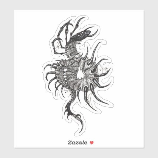 paranormale duizendpoot sticker (Vel)