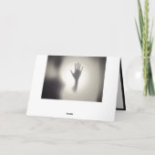 Paranormale griezelige schaduw spookhand kaart (Achterkant)