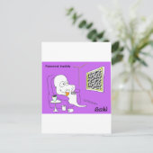 Paranormale inactiviteit. briefkaart (Staand voorkant)