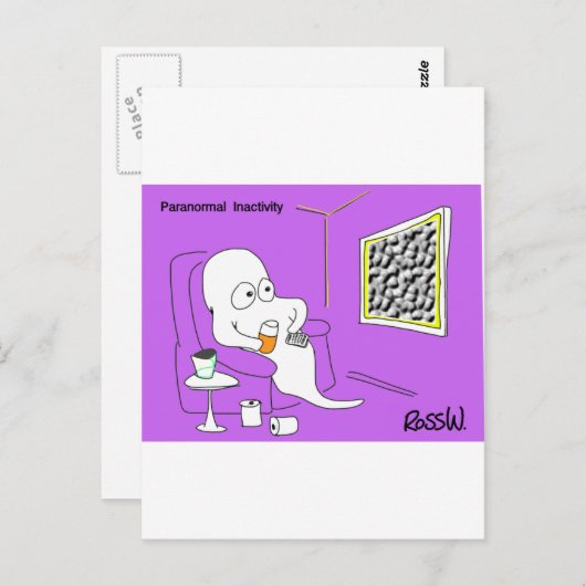 Paranormale inactiviteit. briefkaart (Voorkant / Achterkant)