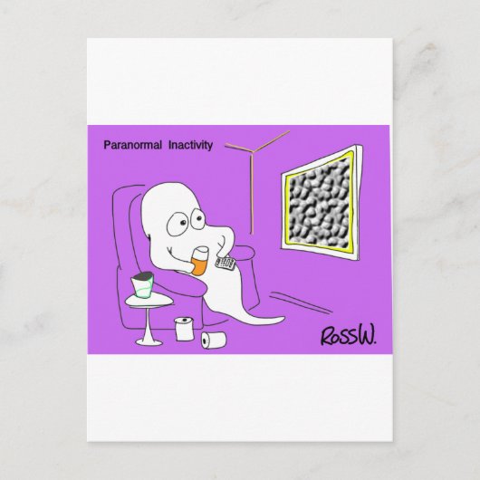 Paranormale inactiviteit. briefkaart (Voorkant)