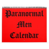 Paranormale Mannen Agenda Kalender (Hoes)