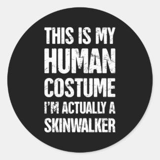 Paranormale occulte skinwalker ronde sticker