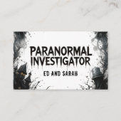 Paranormale onderzoeker achtervolgd visitekaartje (Voorkant)