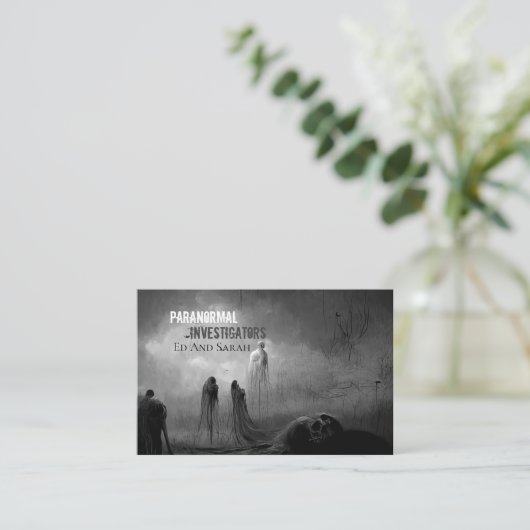 Paranormale onderzoeker Apocalypse Visitekaartje (Staand voorkant)