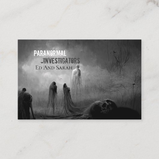 Paranormale onderzoeker Apocalypse Visitekaartje (Voorkant)