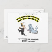 Paranormale onderzoeker briefkaart (Voorkant / Achterkant)