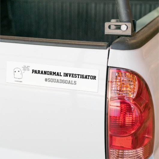 Paranormale onderzoeker Bumpersticker (Op Truck)