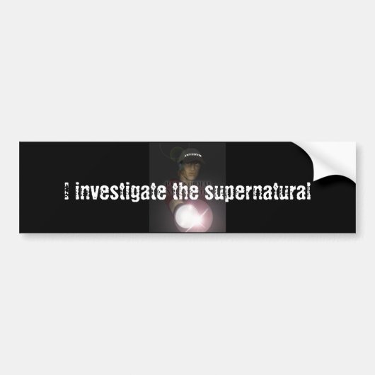 Paranormale onderzoeker bumpersticker (Voorkant)