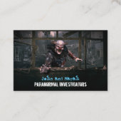Paranormale onderzoeker Creepy Monster Clown Visitekaartje (Voorkant)