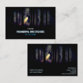 Paranormale onderzoeker De gehakte cabine Visitekaartje (Voorkant / Achterkant)