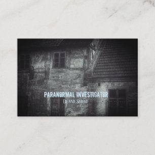 Paranormale onderzoeker Gehakt Visitekaartje