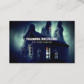 Paranormale onderzoeker Gehaunde Cabine Visitekaartje (Voorkant)