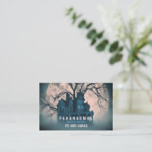 Paranormale onderzoeker Gevoelige Mansie Visitekaartje (Staand voorkant)