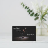 Paranormale onderzoeker Gevoelige Stoel Attisch Visitekaartje (Staand voorkant)