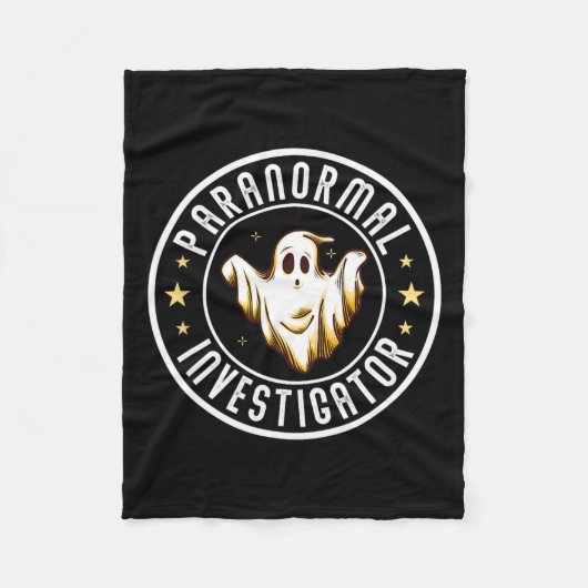 Paranormale onderzoeker Ghost Hunter Ghost Hunting Fleece Deken (Voorkant)