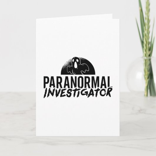 Paranormale onderzoeker Ghost Hunter Ghost Hunting Kaart (Voorkant)