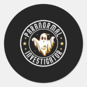 Paranormale onderzoeker Ghost Hunter Ghost Hunting Ronde Sticker (Voorkant)