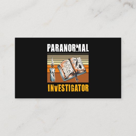 Paranormale onderzoeker Ghost Hunter Ghost Hunting Visitekaartje (Voorkant)