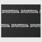 Paranormale onderzoeker Ghost Hunting Cadeaupapier (Vlak)