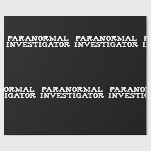 Paranormale onderzoeker Ghost Hunting Cadeaupapier (Vlak)