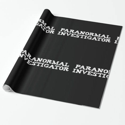 Paranormale onderzoeker Ghost Hunting Cadeaupapier (Uitgerold)
