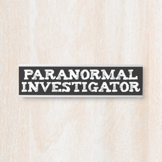 Paranormale onderzoeker Ghost Hunting Deurbordje (Voorkant)