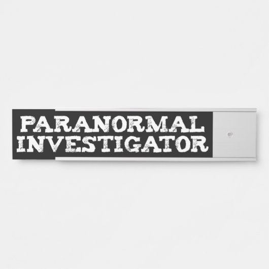 Paranormale onderzoeker Ghost Hunting Deurbordje (Voorkant)
