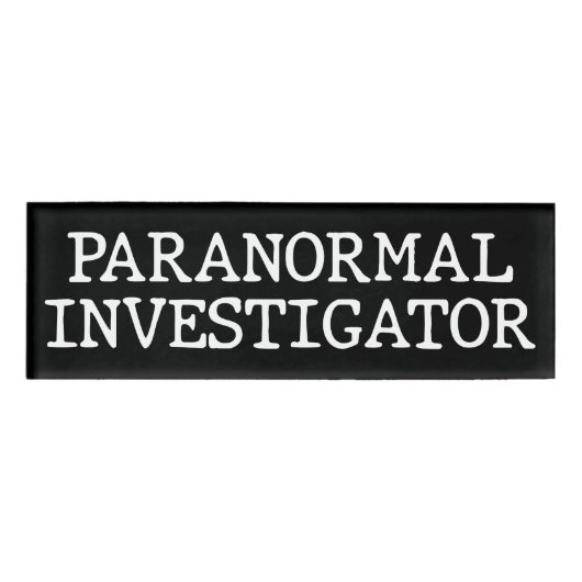 Paranormale onderzoeker Ghost Hunting EVP Naambadge (Voorkant)