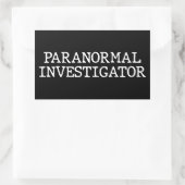 Paranormale onderzoeker Ghost Hunting EVP Rechthoekige Sticker (Tas)