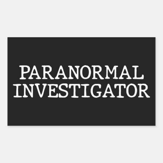 Paranormale onderzoeker Ghost Hunting EVP Rechthoekige Sticker (Voorkant)