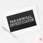 Paranormale onderzoeker Ghost Hunting EVP Rechthoekige Sticker (Envelop)