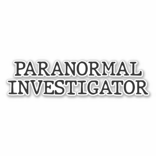 Paranormale onderzoeker Ghost Hunting EVP Sticker (Voorkant)