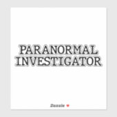 Paranormale onderzoeker Ghost Hunting EVP Sticker (Vel)
