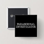 Paranormale onderzoeker Ghost Hunting EVP Vierkante Button 5,1 Cm (Voorkant /achterkant)