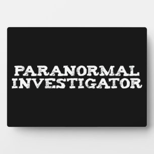 Paranormale onderzoeker Ghost Hunting Fotoplaat