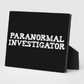 Paranormale onderzoeker Ghost Hunting Fotoplaat (Zijkant)
